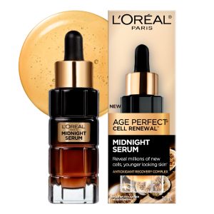 سرم شب ضد پیری لورال Loreal مدل Age Perfect Midnight Serum حجم 30...